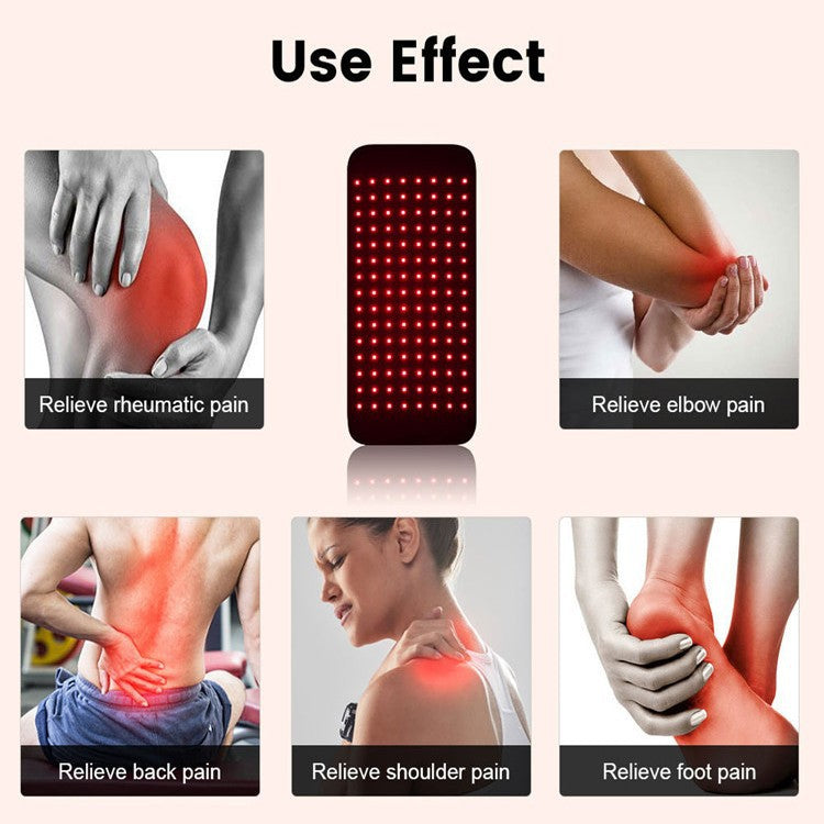 Red light therapy waist support belt