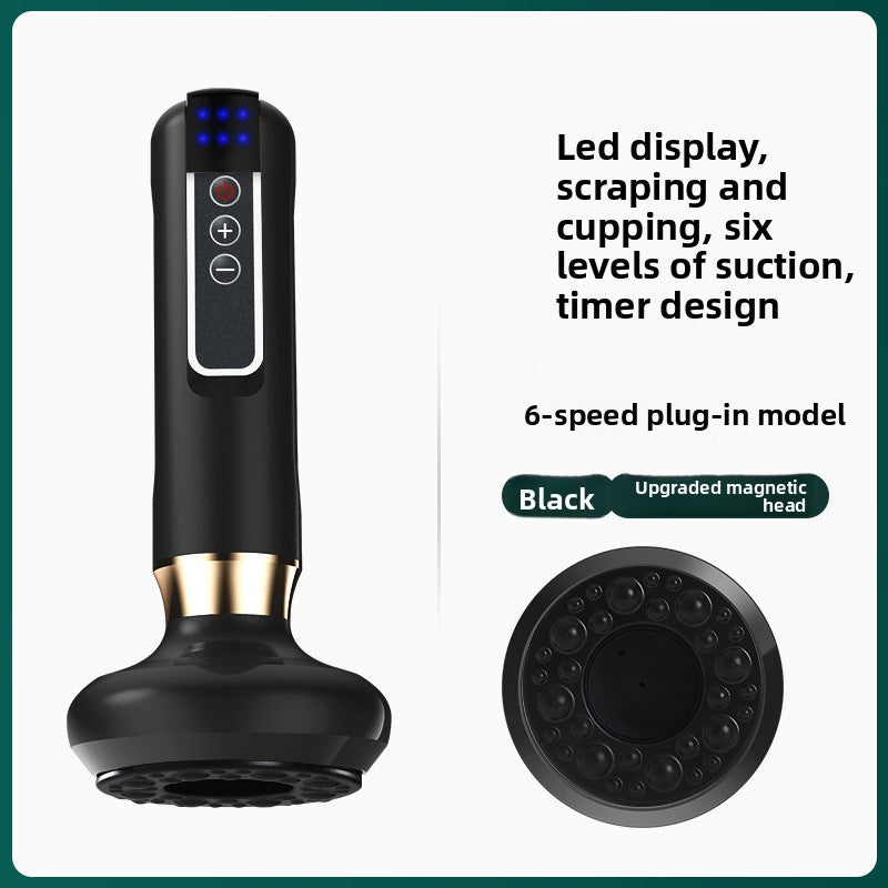 Electric Gua Sha Massager with Heating and Red Light Therapy