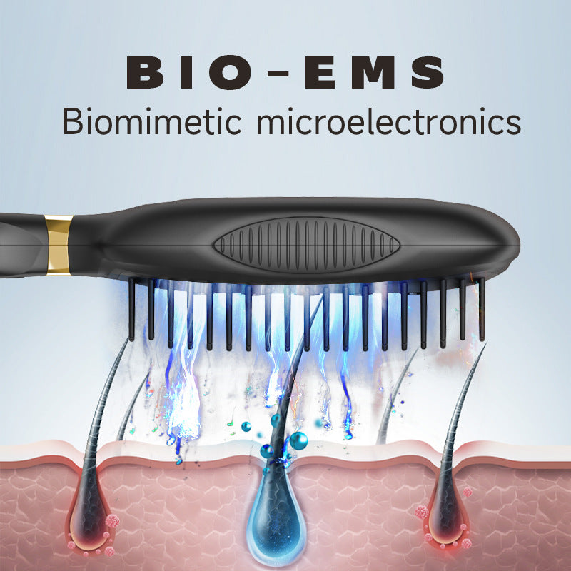 Electric Photon Hair Massager with Red Light Therapy and Microcurrent