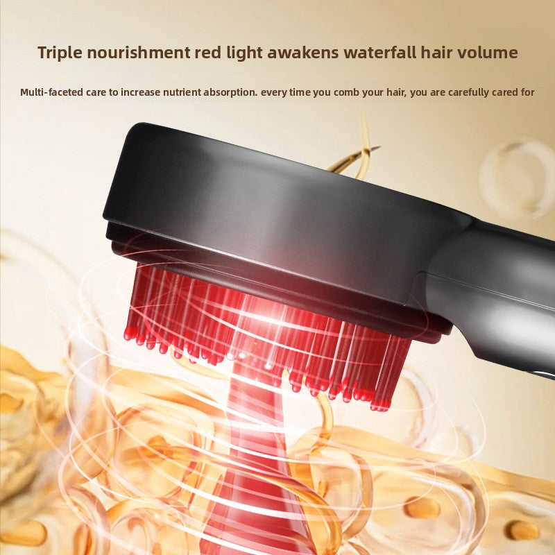 Electric Massage Comb with Red and Blue Light Therapy