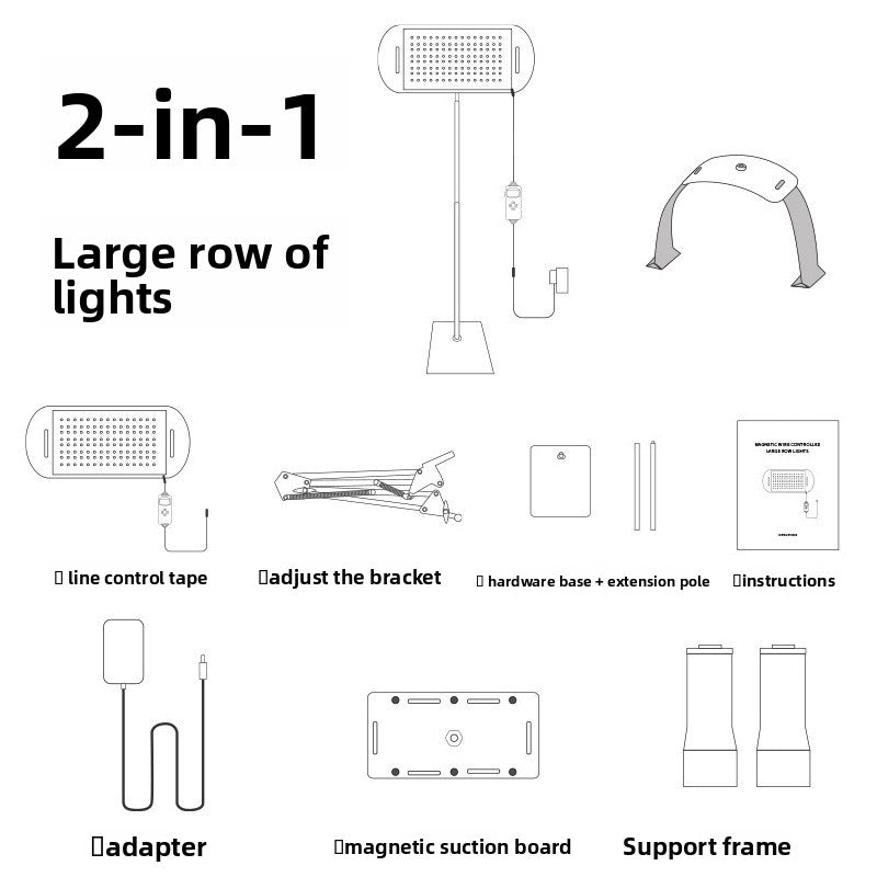 Red light therapy lamp