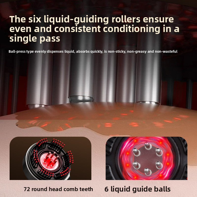 Electric Massage Comb with Red and Blue Light Therapy