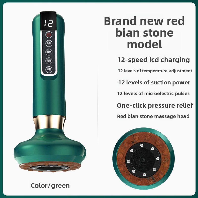 Electric Gua Sha Massager with Heating and Red Light Therapy