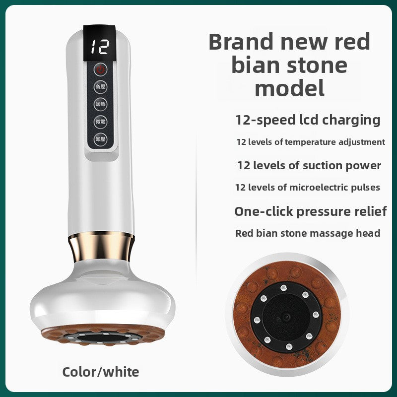 Electric Gua Sha Massager with Heating and Red Light Therapy