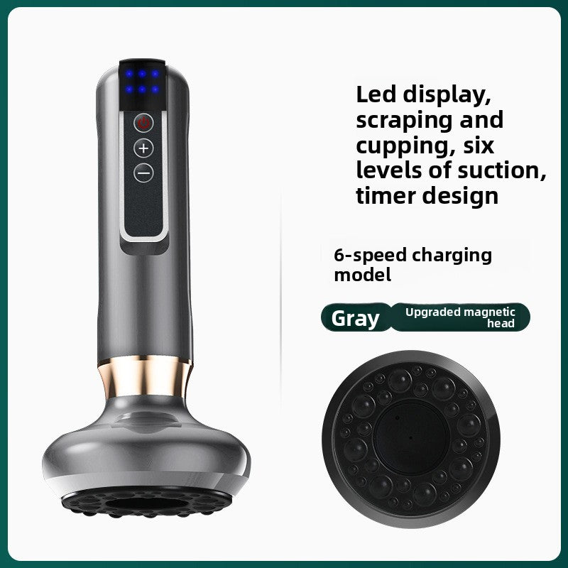 Electric Gua Sha Massager with Heating and Red Light Therapy