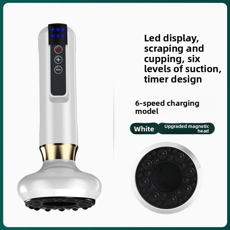 Electric Gua Sha Massager with Heating and Red Light Therapy