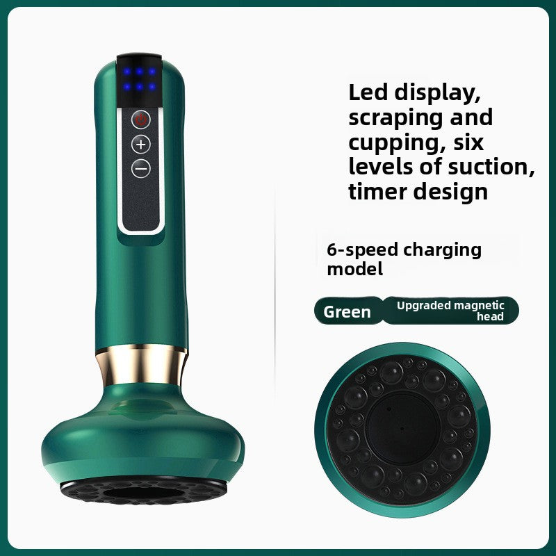 Electric Gua Sha Massager with Heating and Red Light Therapy