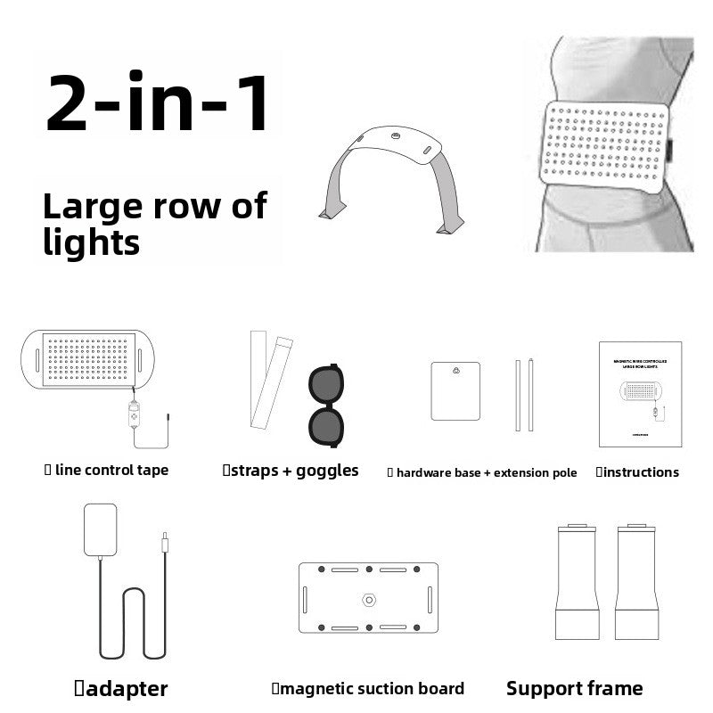 Red light therapy lamp