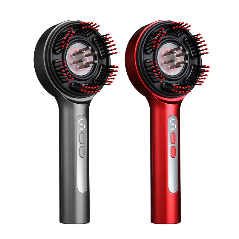 Electric Massage Comb with Red and Blue Light Therapy