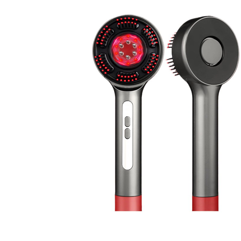 Electric Massage Comb with Red and Blue Light Therapy